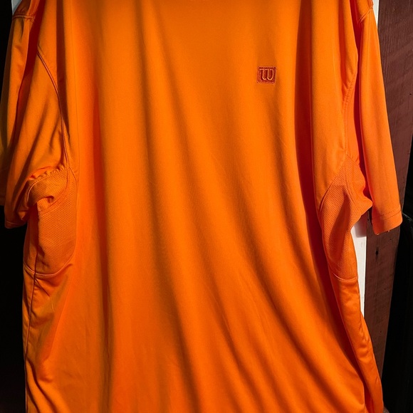 Men’s XL Wilson Jersey Round neck “T”, bright orange, breathable mesh underarm. - Picture 2 of 13